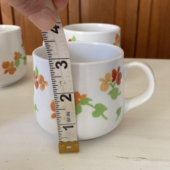 Vintage Noritake “Happy Days” Progression China Cups & Saucers, Service for 4 - Picture 9 of 15